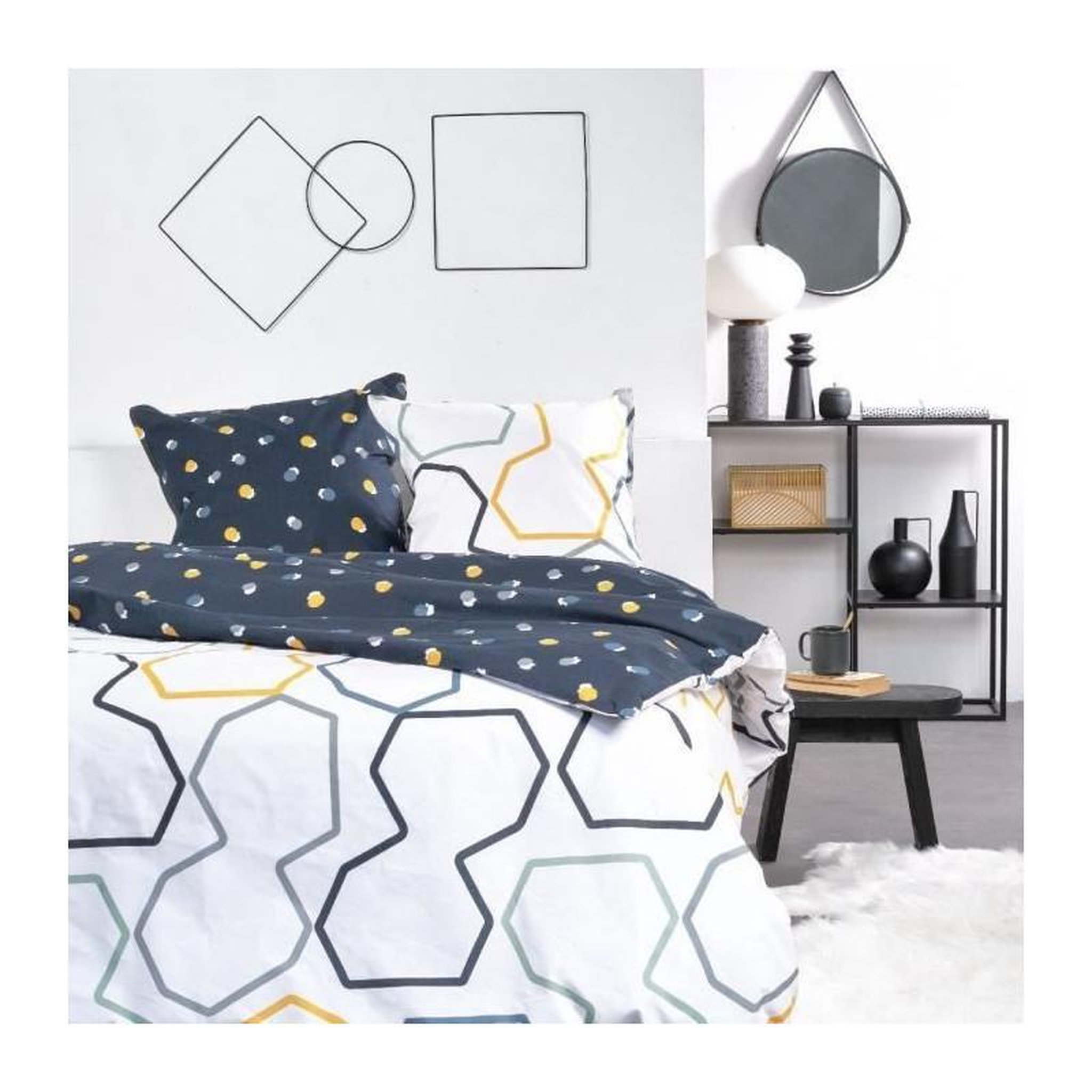 Today Parure de lit 2 personnes - TODAY - Sunshine 11.41 - 220 x 240 cm - 100% Coton imprimé