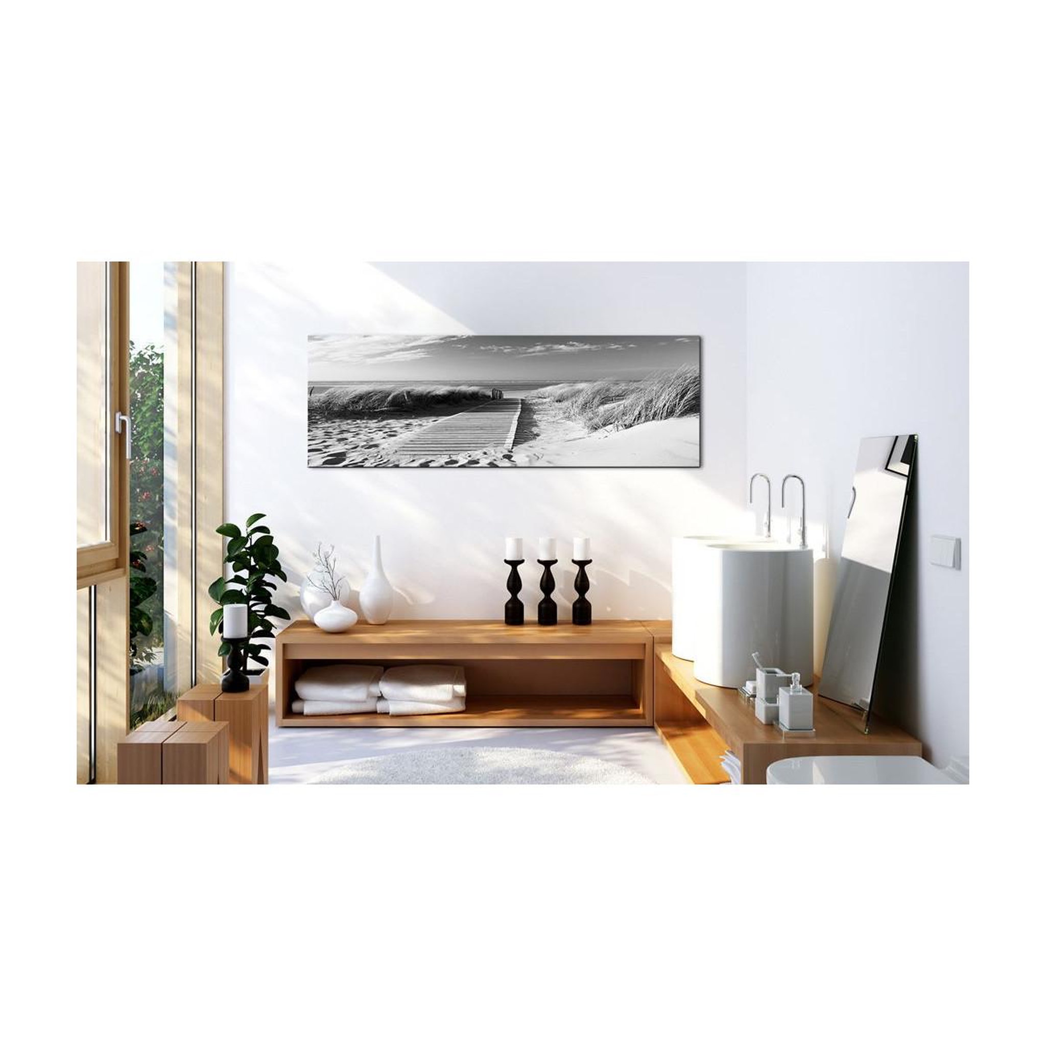 Voir la diapositive 2 : Paris Prix Tableau imprimé  brise de mer  45x135cm