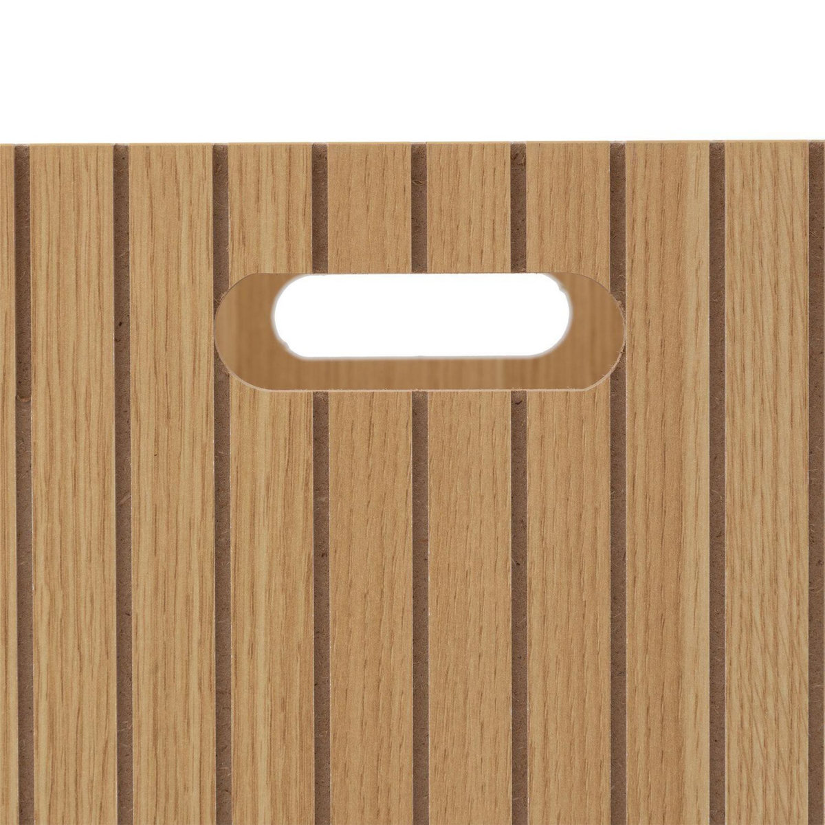 FIVE Boîte de rangement 31 x 31 en bois TASSO - Beige