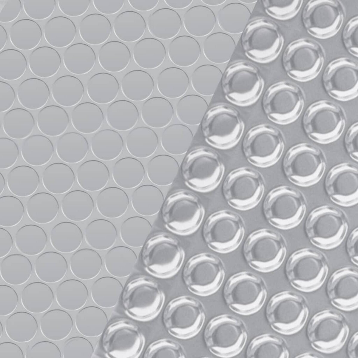 VIDAXL Couverture de piscine Argente 488 cm PE