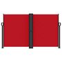 Voir la diapositive 3 : VIDAXL Auvent lateral retractable rouge 140x1000 cm
