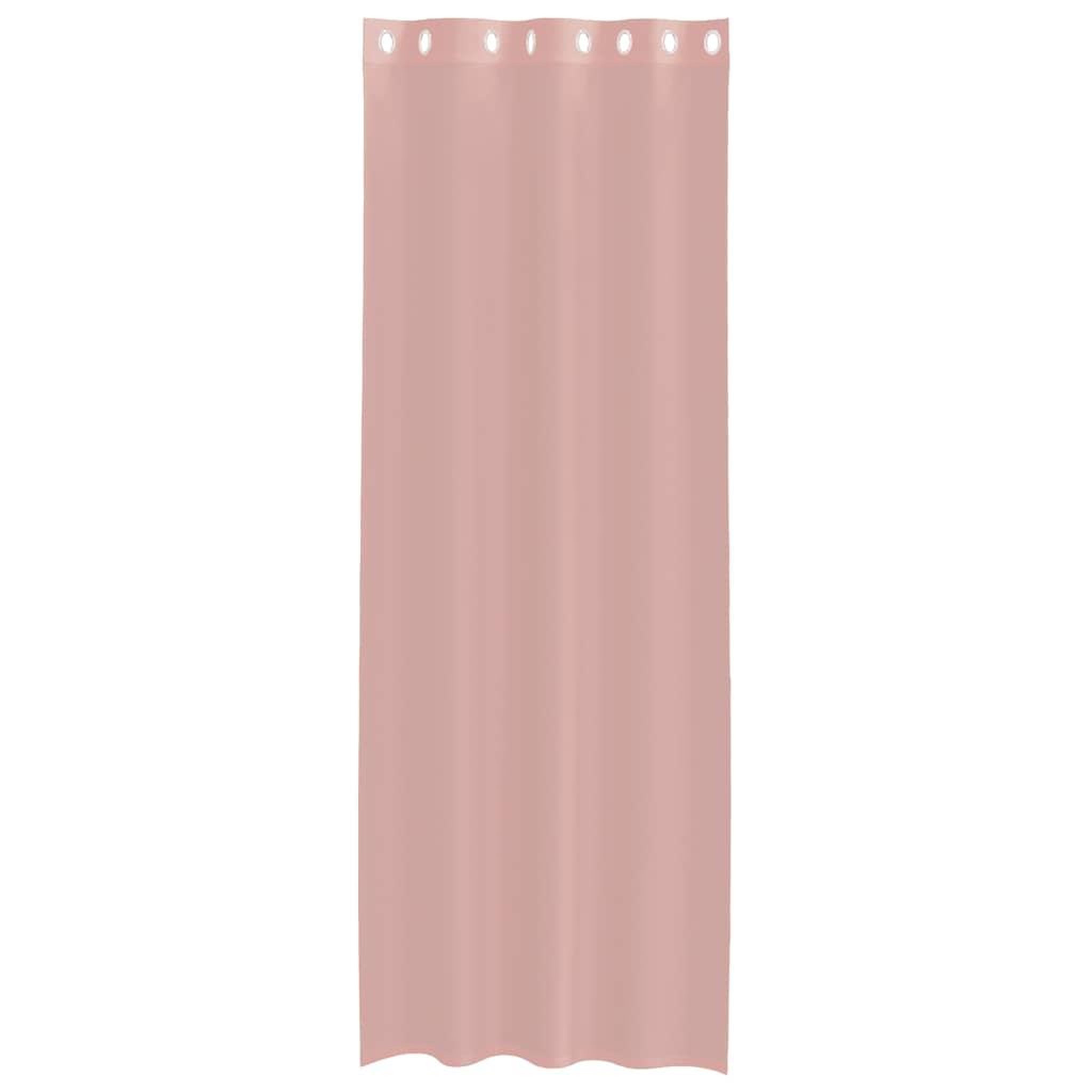Voir la diapositive 4 : VIDAXL Rideaux en voile avec œillets 2 pcs rose 140x260 cm