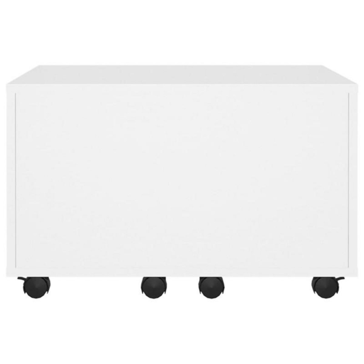 VIDAXL Table basse blanc 60x60x38 cm bois d ingénierie