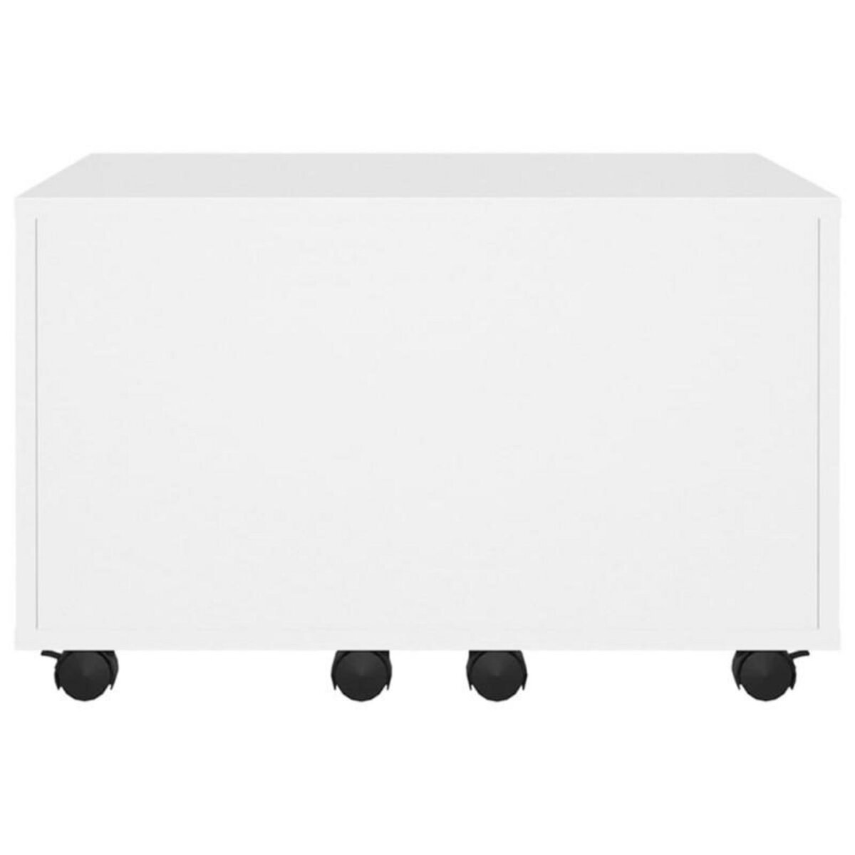 VIDAXL Table basse blanc 60x60x38 cm bois d ingénierie