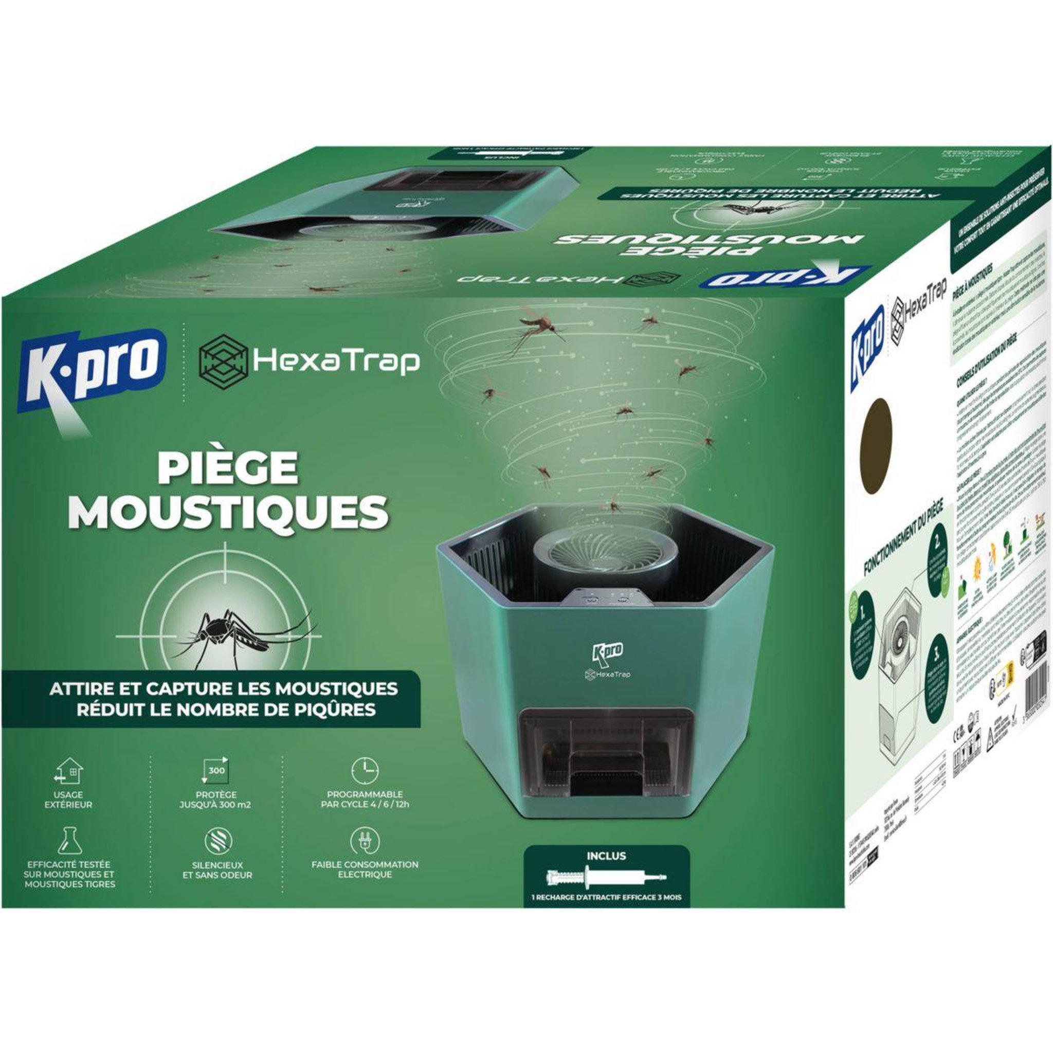 K.PRO Appareil anti moustique Piege Hexatrap
