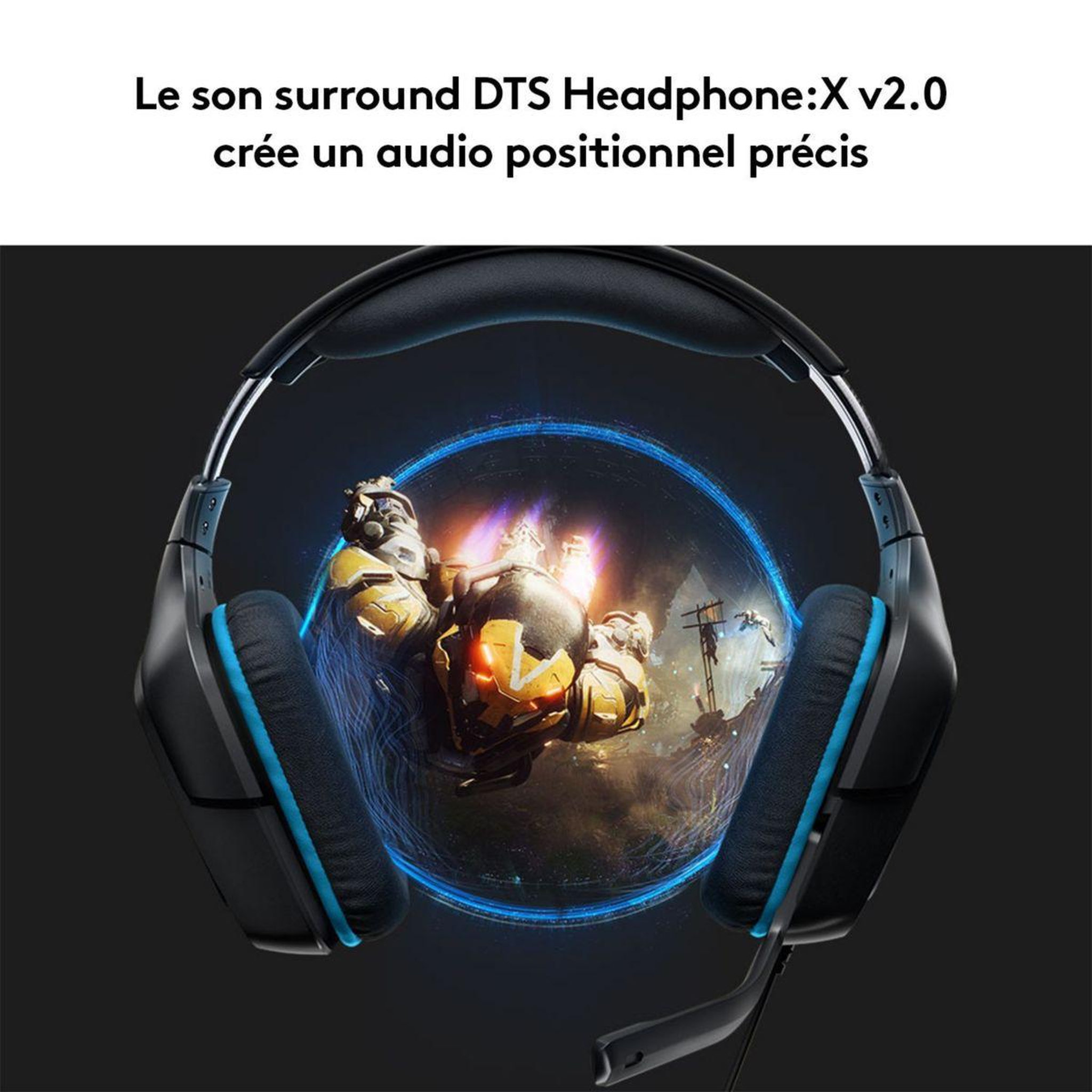 Voir la diapositive 3 : Logitech Casque gamer G432