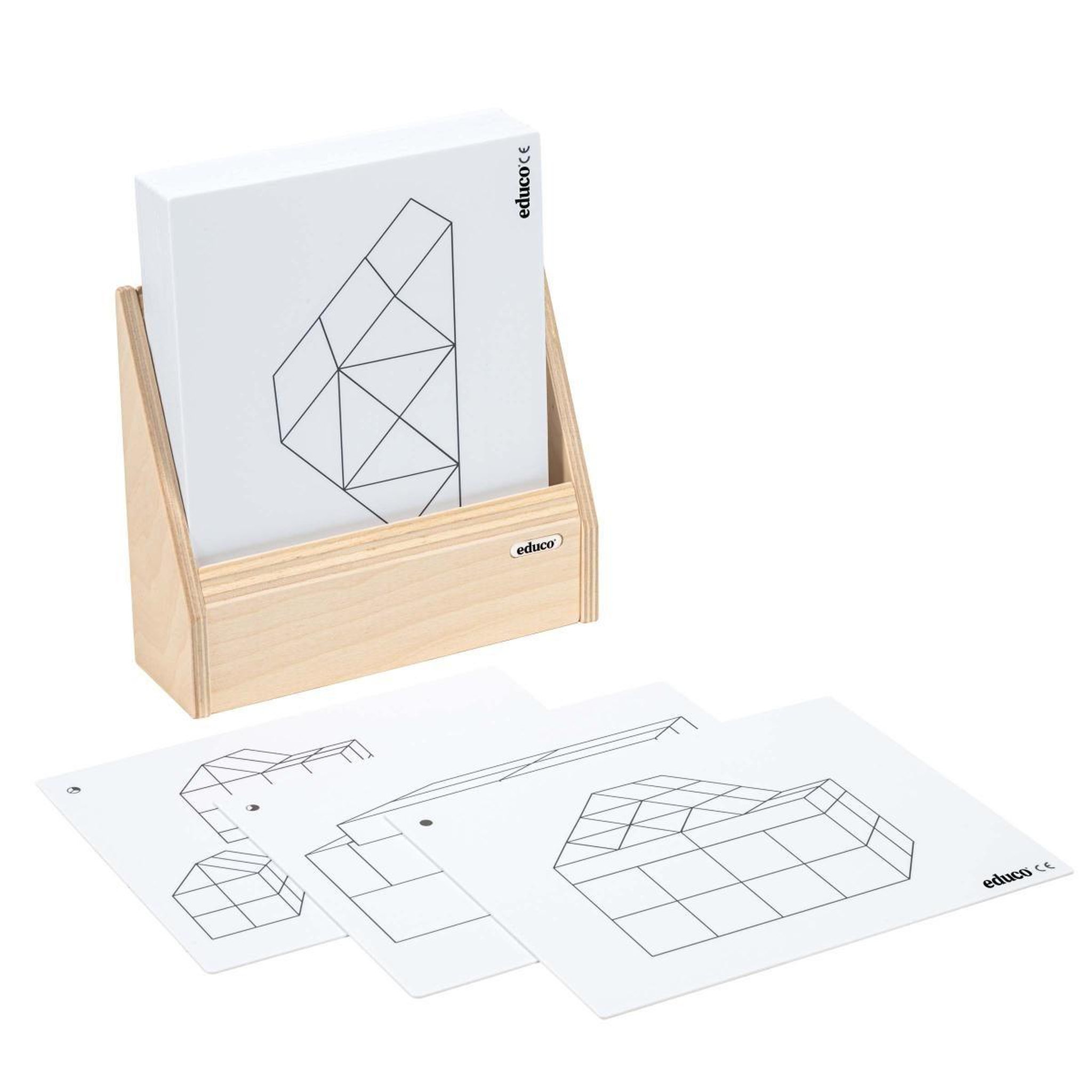 EDUCO Ensemble de blocs- cartes de construction