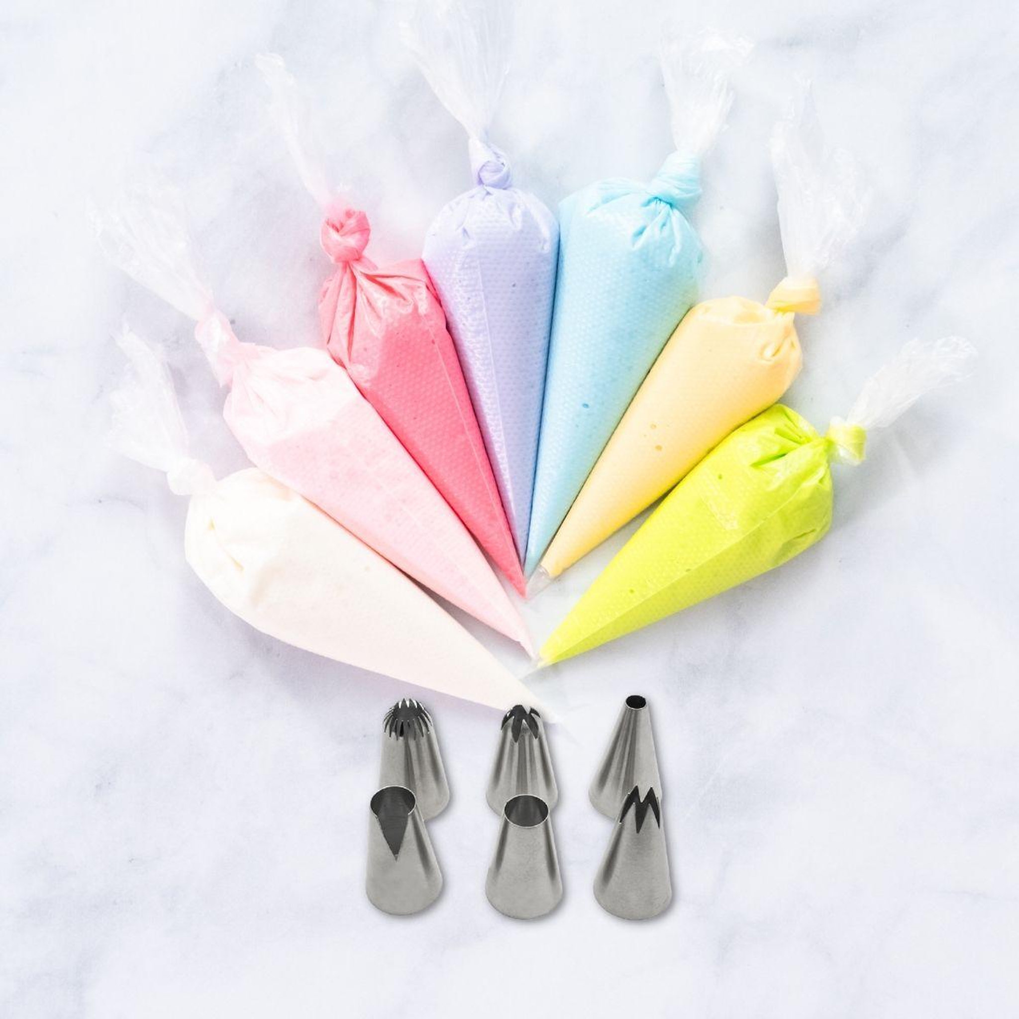 Voir la diapositive 2 : ZENKER Lot de 20 poches à douilles plastique avec douilles inox et plastique 32 cm Zenker Smart Pastry