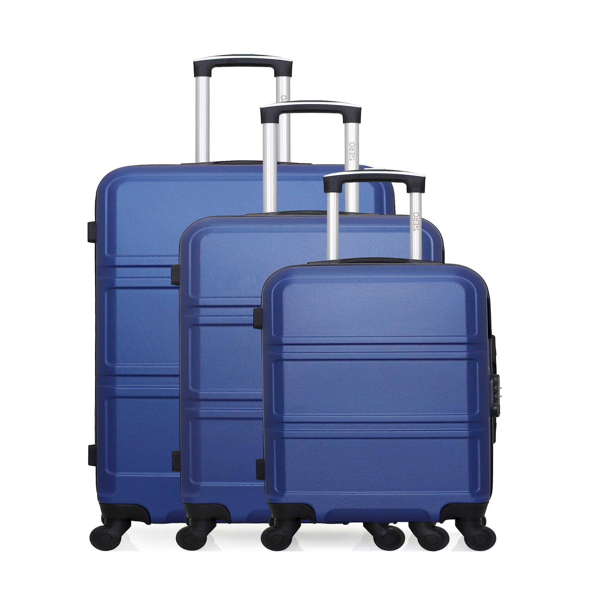HERO Hero - set de 3 abs utah 75 cm 4 roues. Coloris disponibles : Beige, Gris, Bleu
