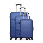 HERO HERO - Set de 3 Valises UTAH. Coloris disponibles : Gris, Bleu, Beige