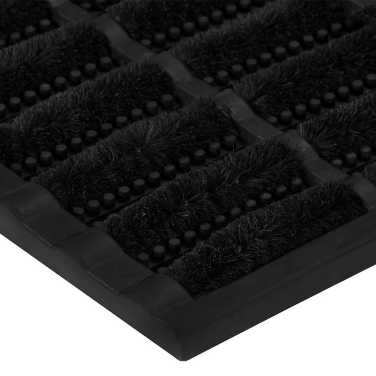 VIDAXL Paillasson rectangulaire 45x75 cm caoutchouc et fibre de coco