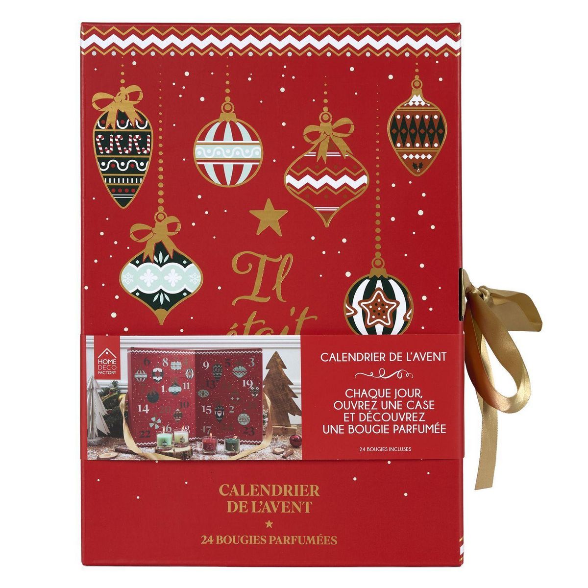 The Home Deco Factory Calendrier de l'Avent 24 bougies parfumées