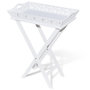 Voir la diapositive 2 : VIDAXL Table d'appoint avec plateau Blanc