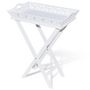 Voir la diapositive 2 : VIDAXL Table d'appoint avec plateau Blanc