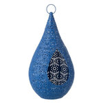 Paris Prix Photophore en Métal  Drop  50cm Bleu