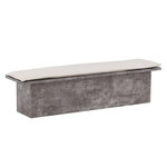 Paris Prix Banc Design & Coussin  Kellogg  160cm Gris