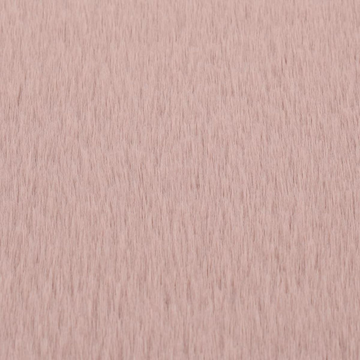 VIDAXL Tapis 160 cm Fausse fourrure de lapin Vieux rose