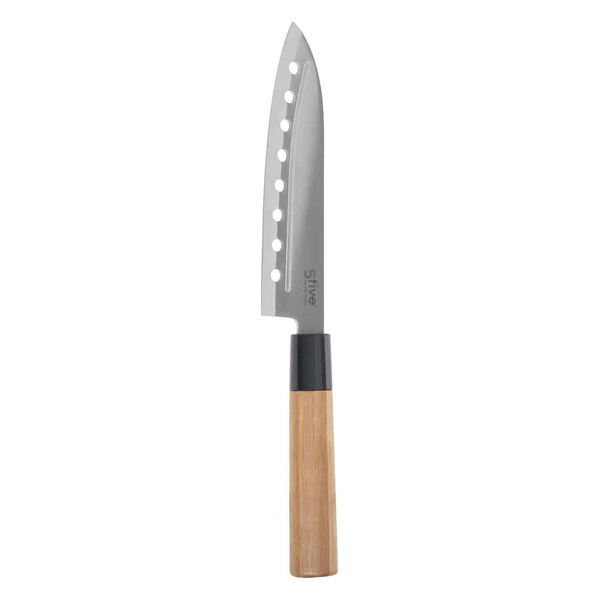 FIVE Couteau santoku en bambou  java  30cm naturel