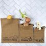 Voir la diapositive 5 : Paris Prix Lot de 3 Sacs de Conservation  Toile  39cm Naturel