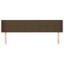 Voir la diapositive 3 : VIDAXL Tete de lit avec oreilles Marron Fonce 183x16x78/88 cm Tissu