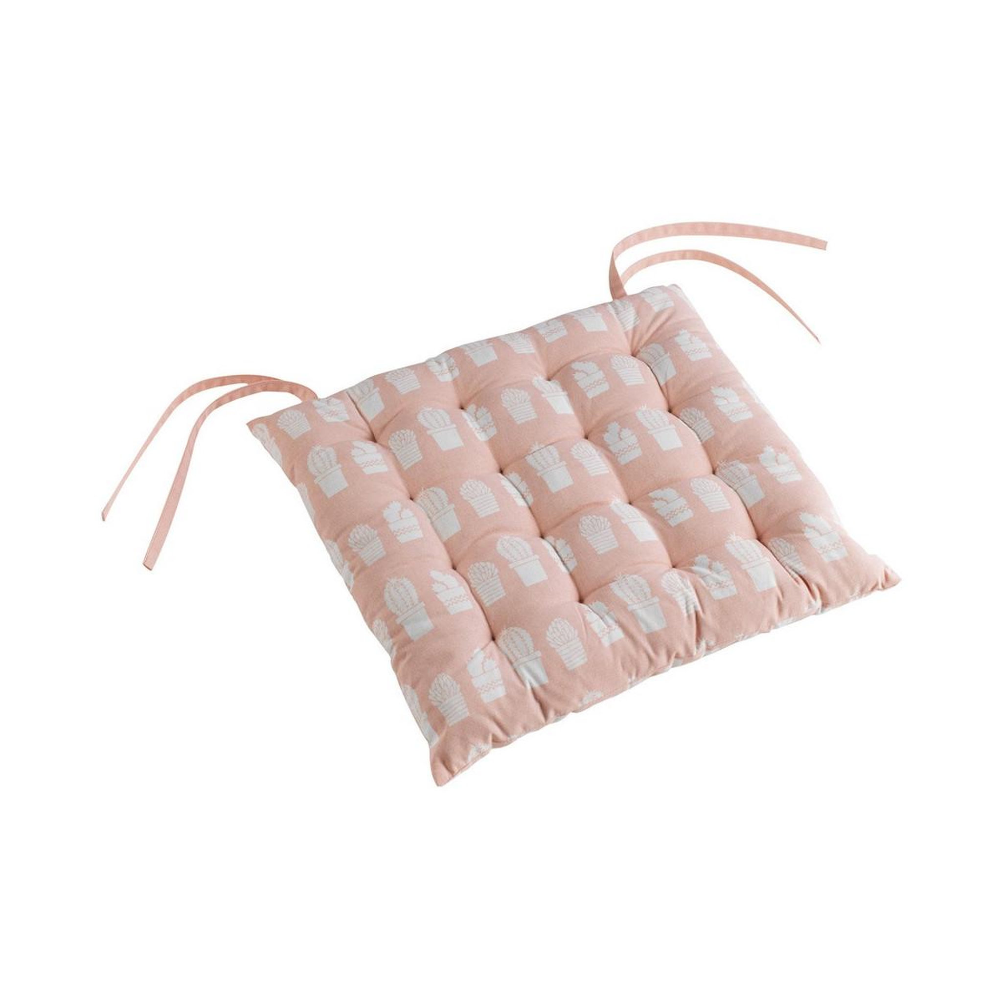 Voir la diapositive 2 : Douceur d'Intérieur Galette de chaise  carlota  40x40cm rose