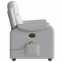 Voir la diapositive 4 : VIDAXL Fauteuil de massage inclinable gris nuage tissu