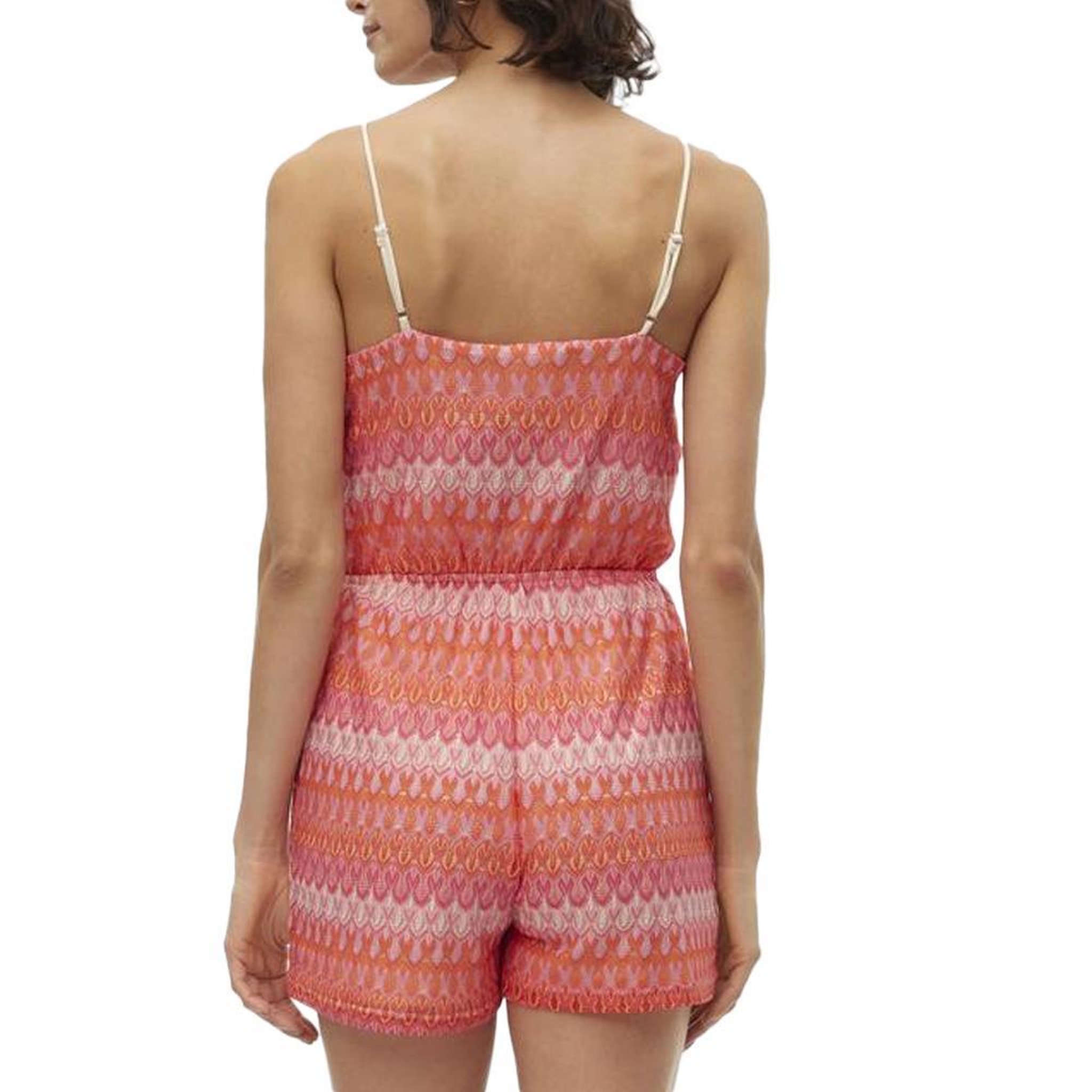 Voir la diapositive 2 : Vero Moda Combi-Short Rose/Rouge Femme Vero Moda Dicte Singlet