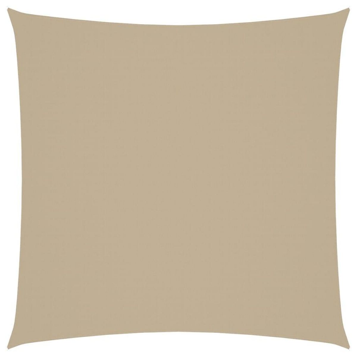 VIDAXL Voile de parasol tissu oxford carre 5x5 m beige