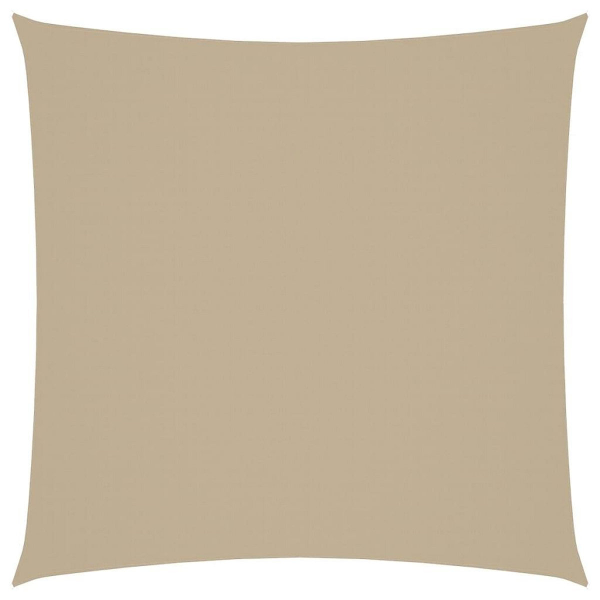 VIDAXL Voile de parasol tissu oxford carre 5x5 m beige