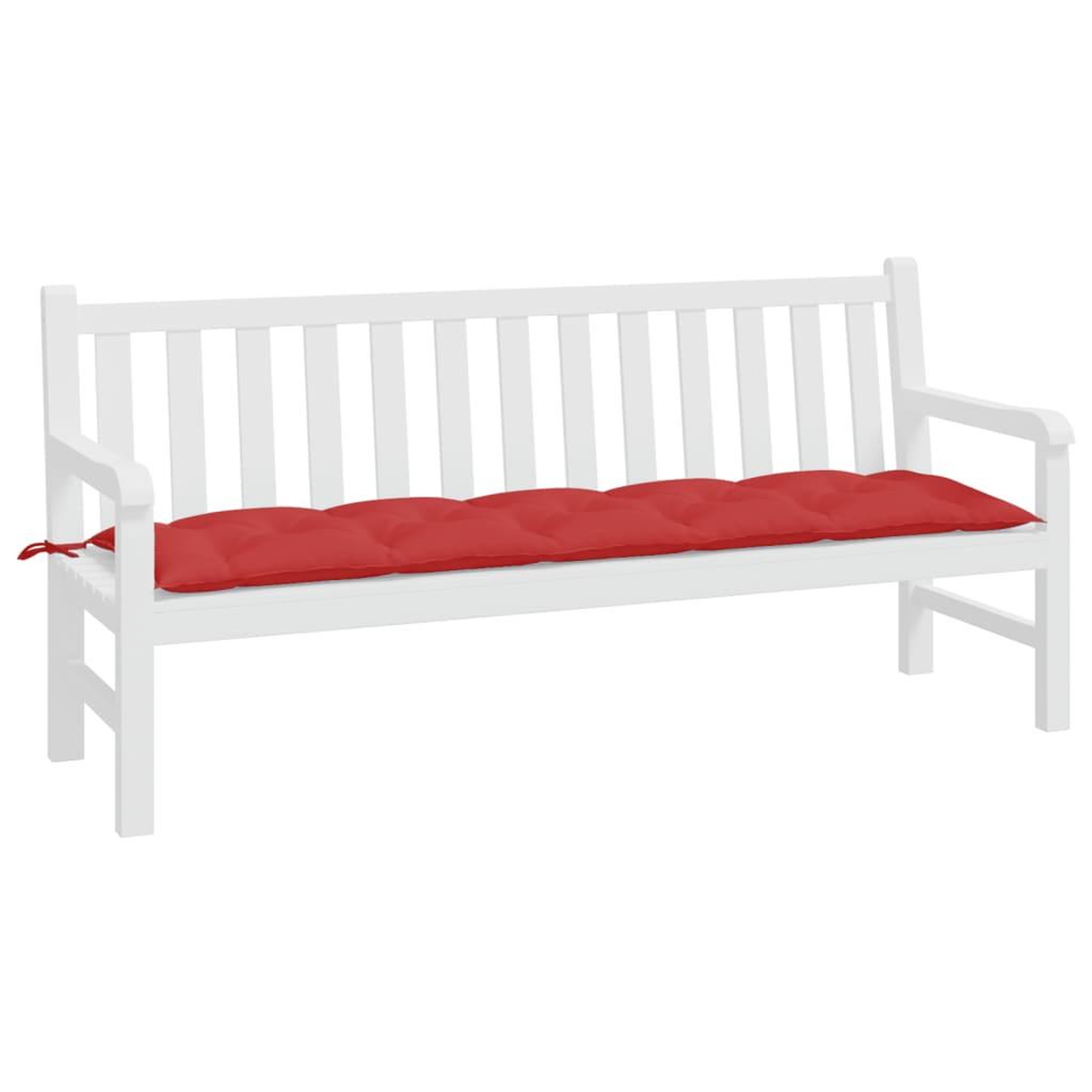 Voir la diapositive 3 : VIDAXL Coussin de banc de jardin rouge 180x50x7 cm tissu oxford