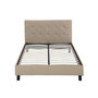 Voir la diapositive 2 : Habitat et Jardin Lit double en pvc  Julia  - 140 x 190 cm - Taupe