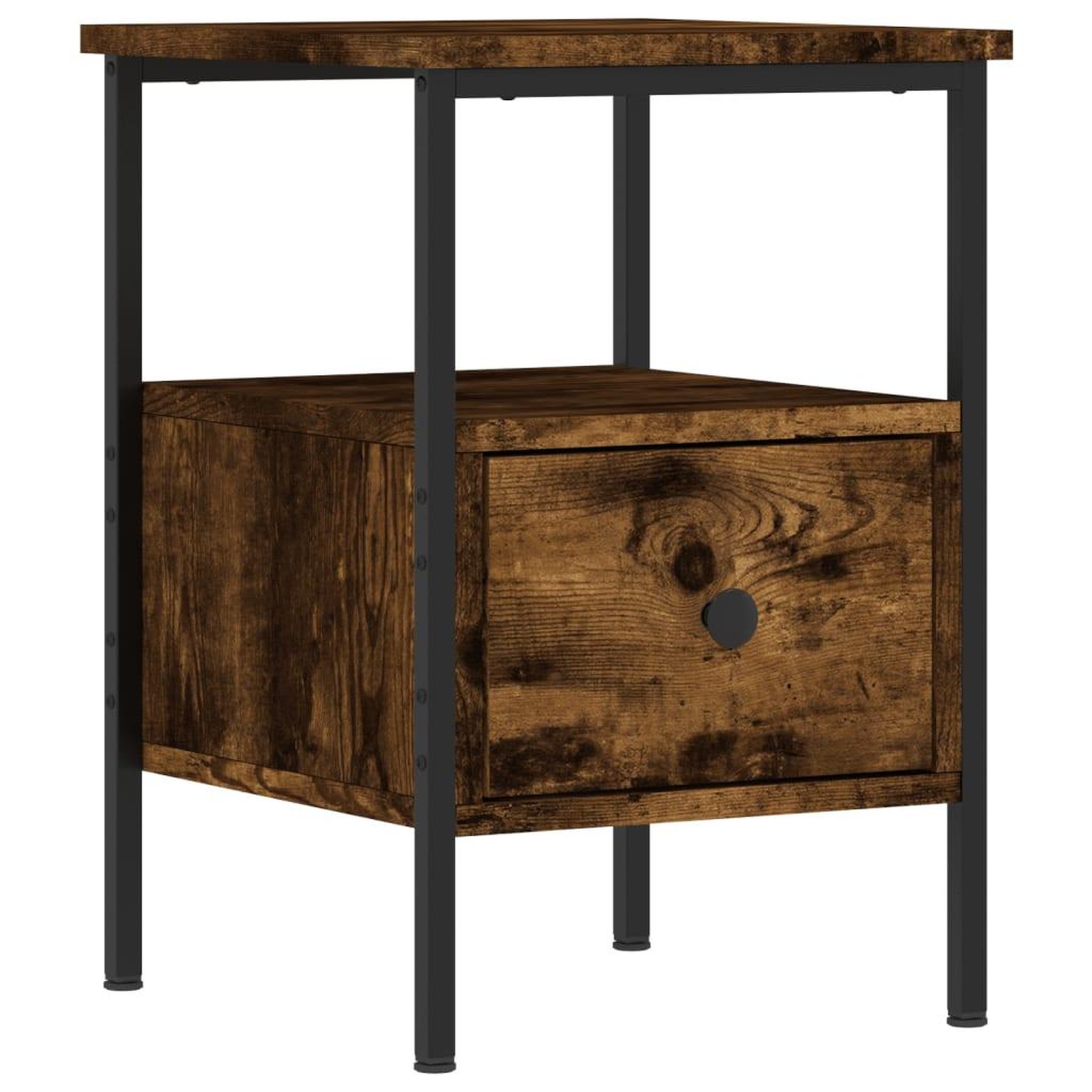 Voir la diapositive 3 : VIDAXL Tables de chevet 2 pcs chene fume 34x36x50 cm bois ingenierie