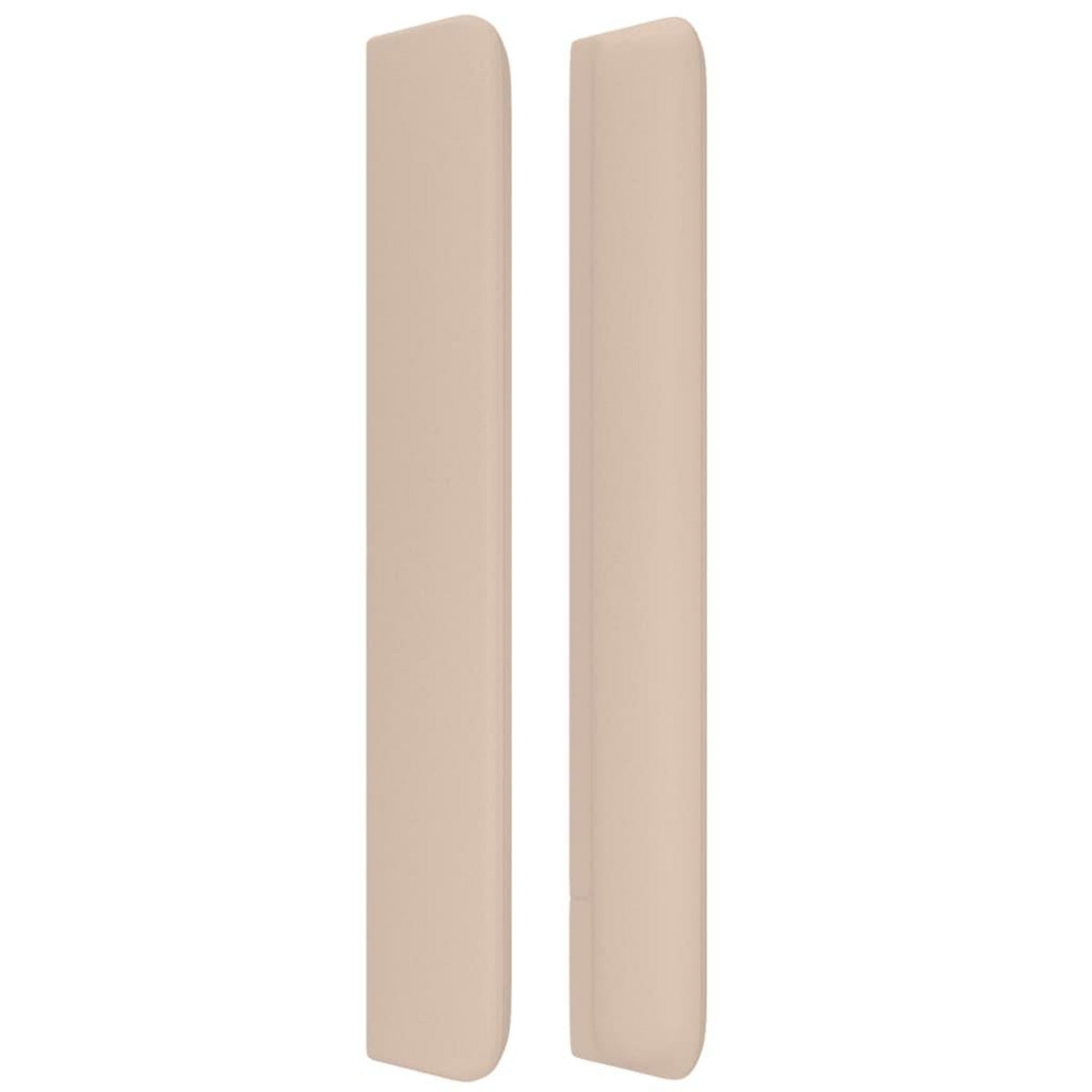 VIDAXL Tete de lit avec oreilles Cappuccino 203x16x118/128 cm