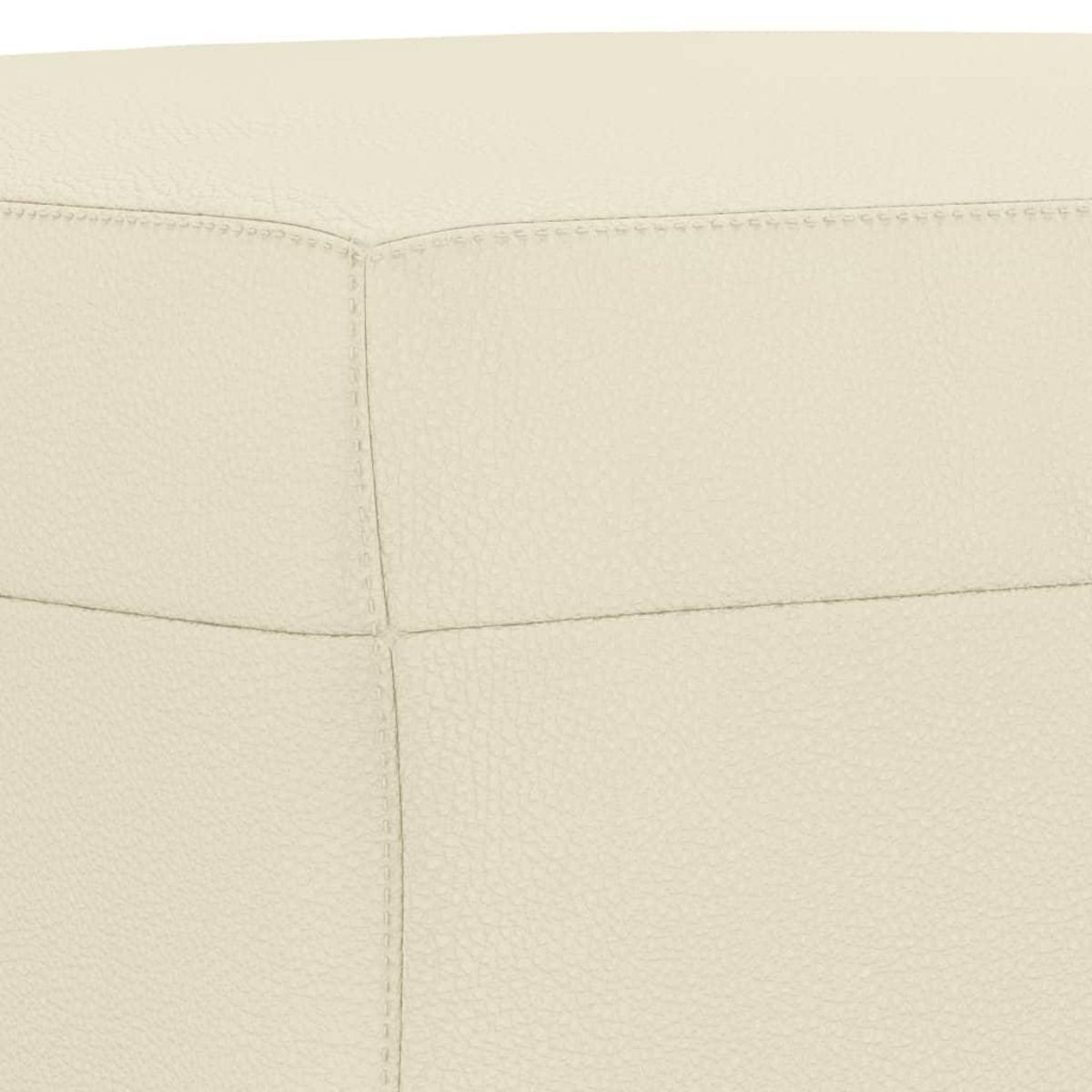 VIDAXL Repose-pied Creme 60x50x41 cm Similicuir