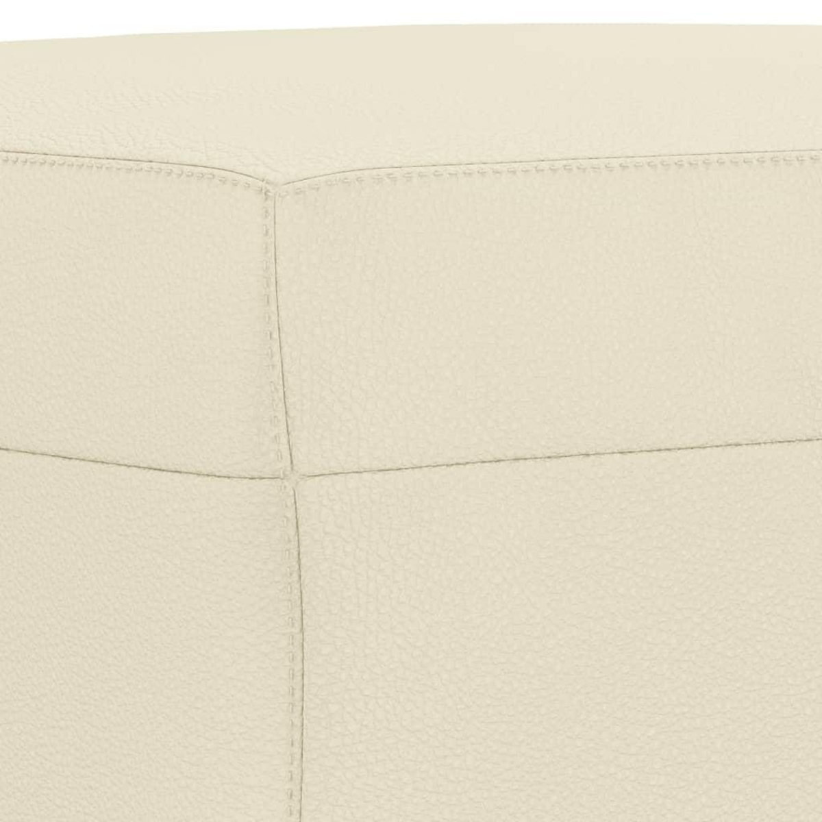VIDAXL Repose-pied Creme 60x50x41 cm Similicuir