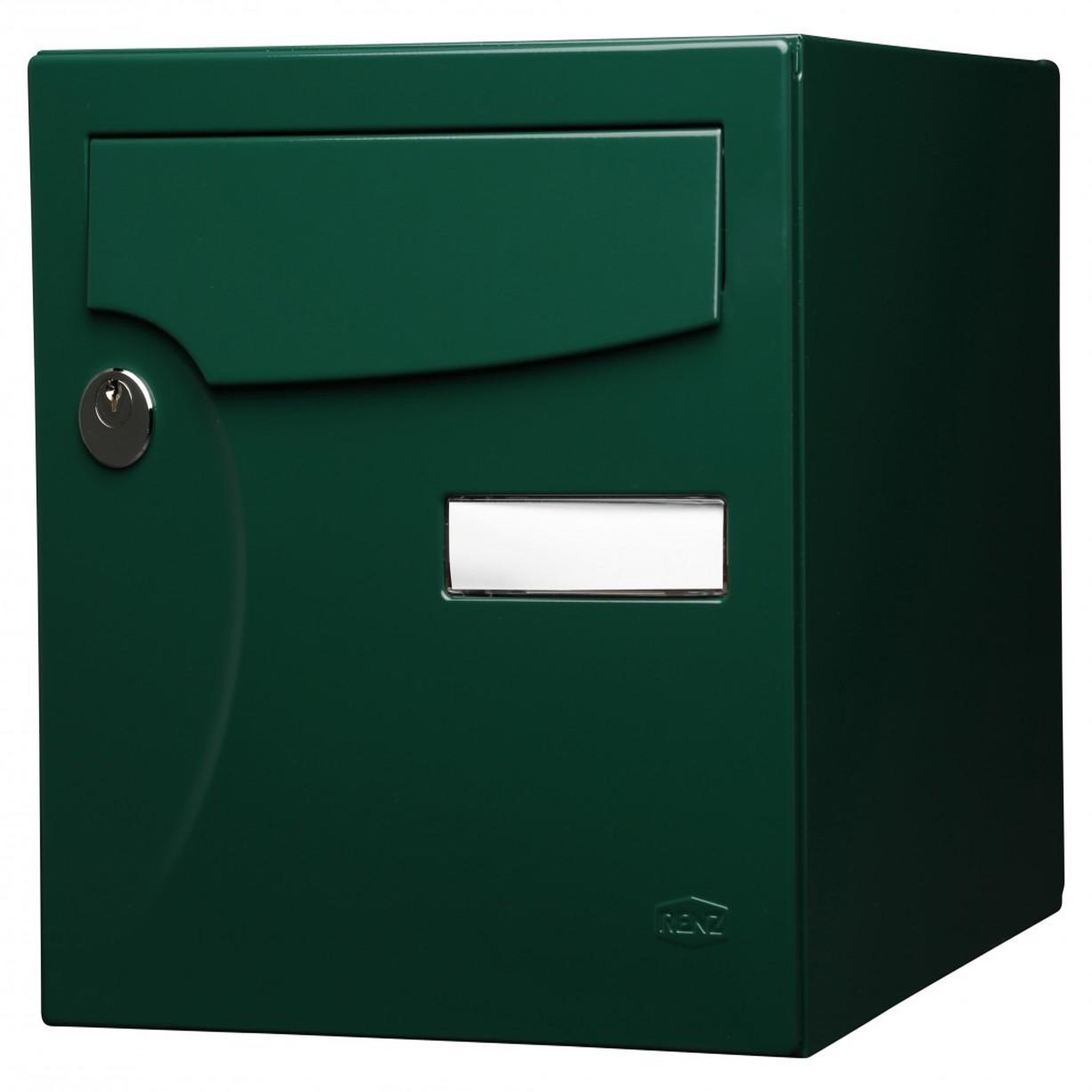 RENZ Boîte aux lettres normalisée 1 porte extérieur RENZ acier vert brillant