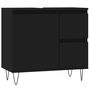Voir la diapositive 2 : VIDAXL Armoire de salle de bain noir 65x33x60 cm bois d'ingenierie