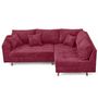 Voir la diapositive 3 : LISA DESIGN Rune - canapé d'angle droit 4 places en velours texturé