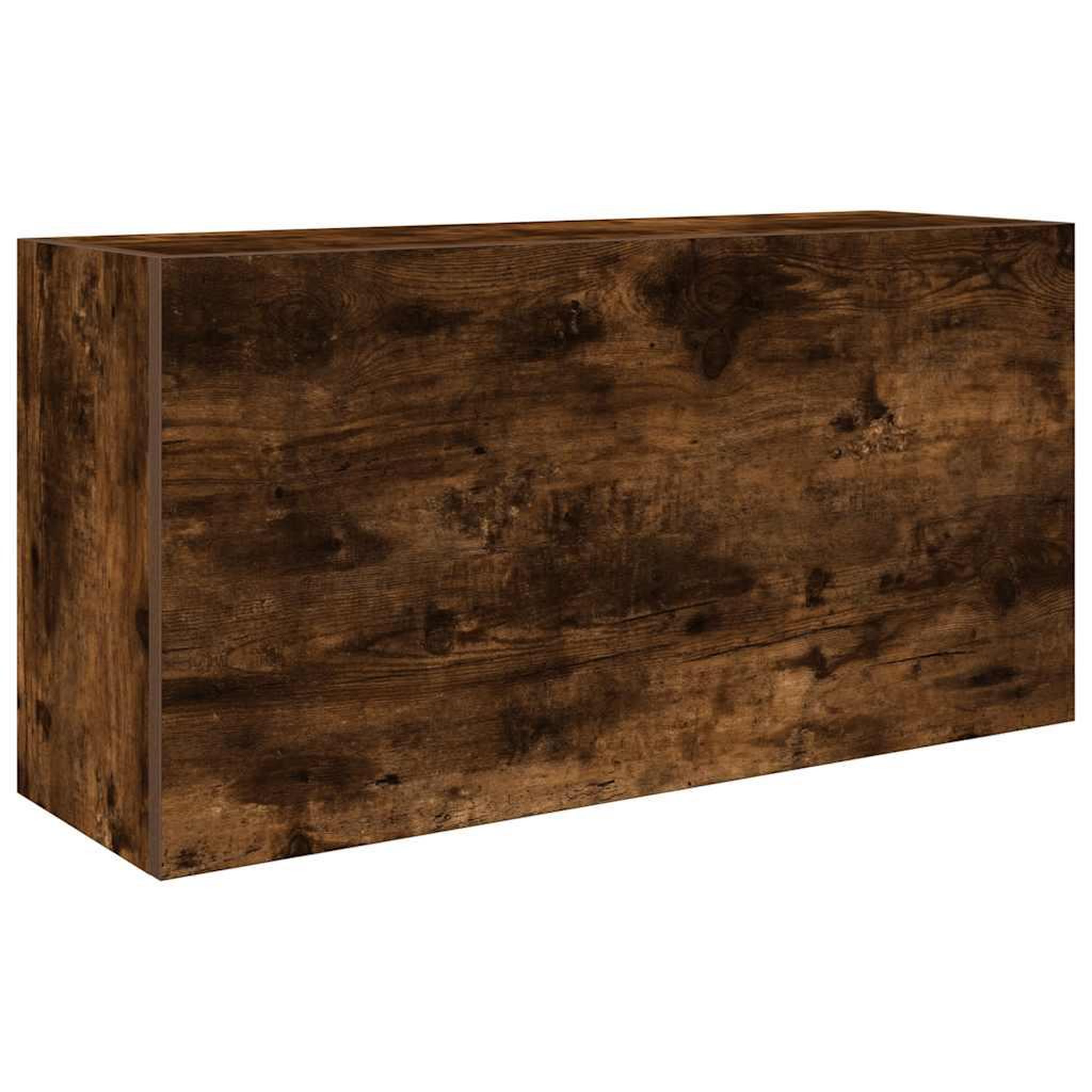 Voir la diapositive 2 : VIDAXL Armoire murale de bain chene fume 80x25x40 cm bois d'ingenierie