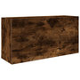 Voir la diapositive 2 : VIDAXL Armoire murale de bain chene fume 80x25x40 cm bois d'ingenierie