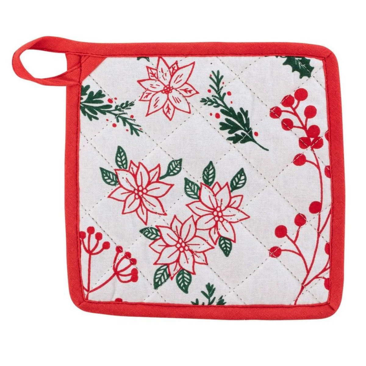 ATMOSPHERA Gant et manique baies de Noël coton