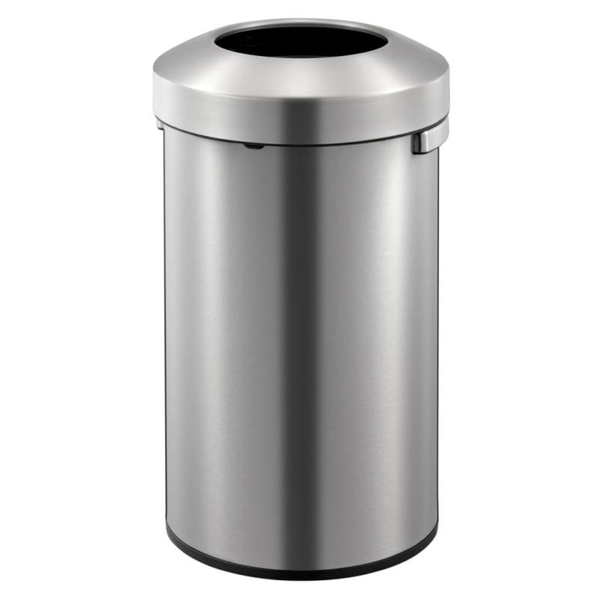 EKO EKO Poubelle à ouverture dessus Urban 90 L Argenté mat