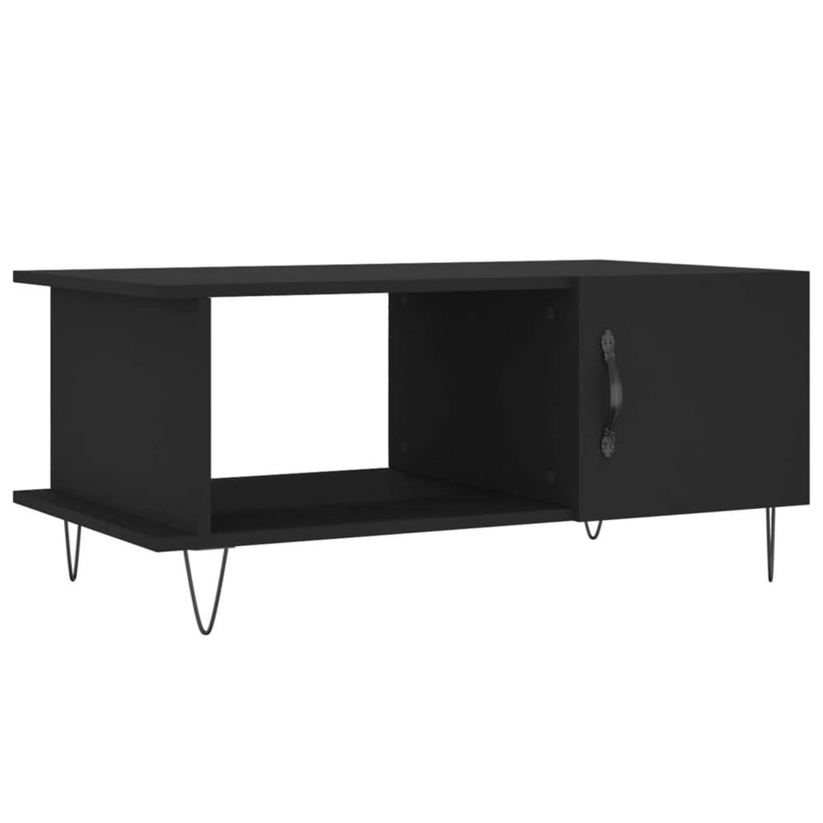 VIDAXL Table basse noir 90x50x40 cm bois d'ingenierie