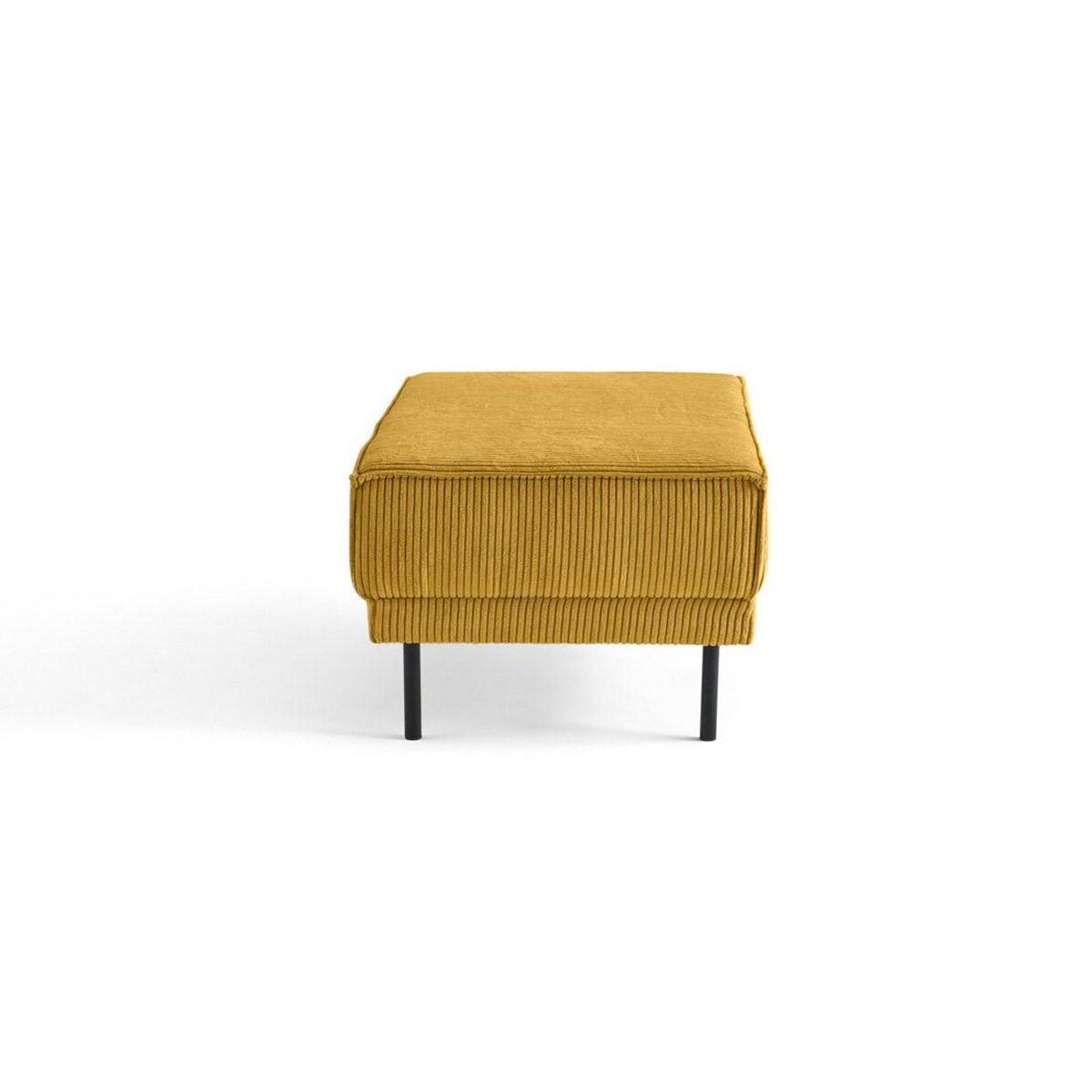 LISA DESIGN Charlie - pouf - pieds hauts - en velours côtelé