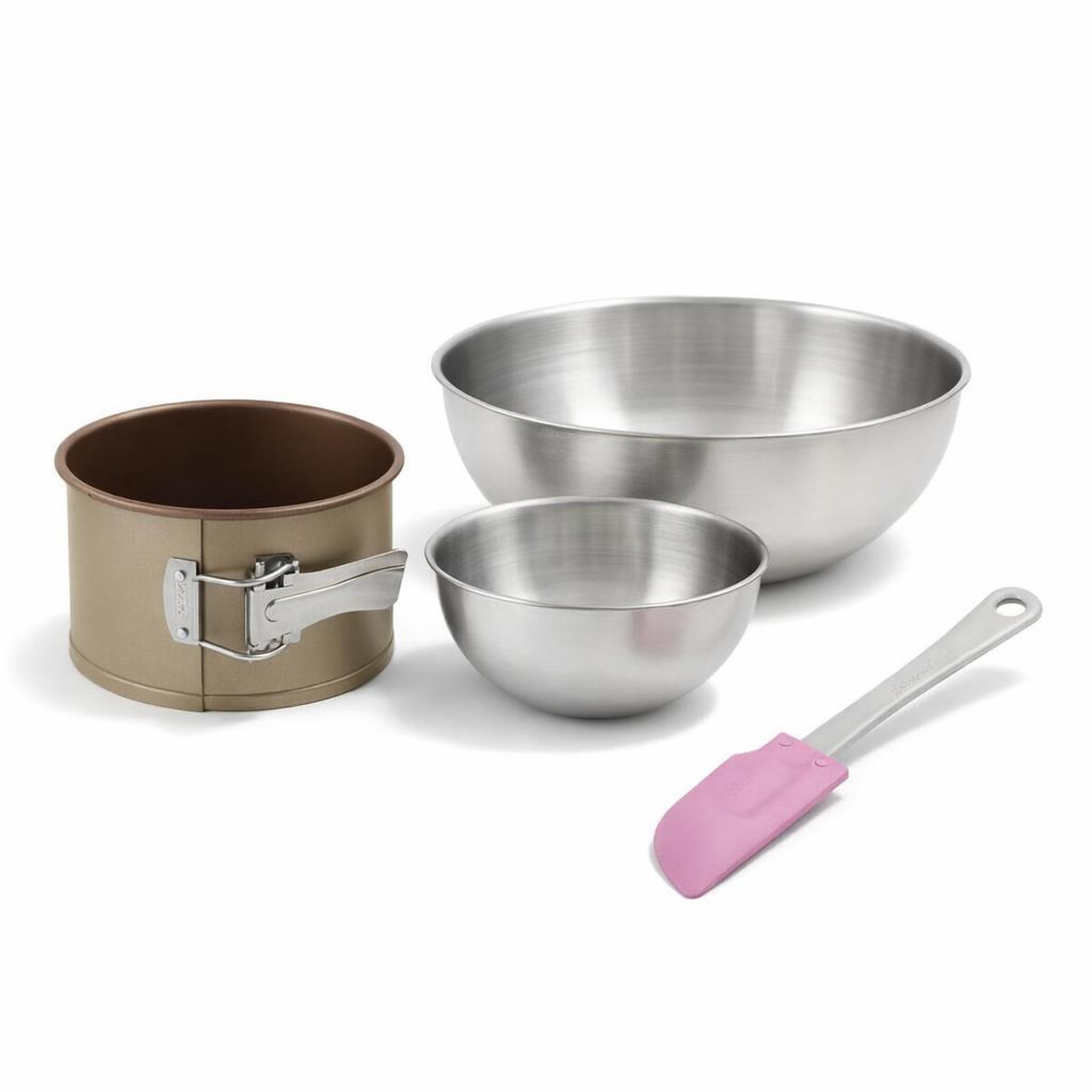 ZENKER Set de 4 ustensiles de pâtisserie moule à gâteaux bols et spatule zenker mojave gold