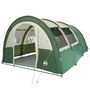 Voir la diapositive 4 : VIDAXL Tente de camping tunnel 4 personnes vert impermeable
