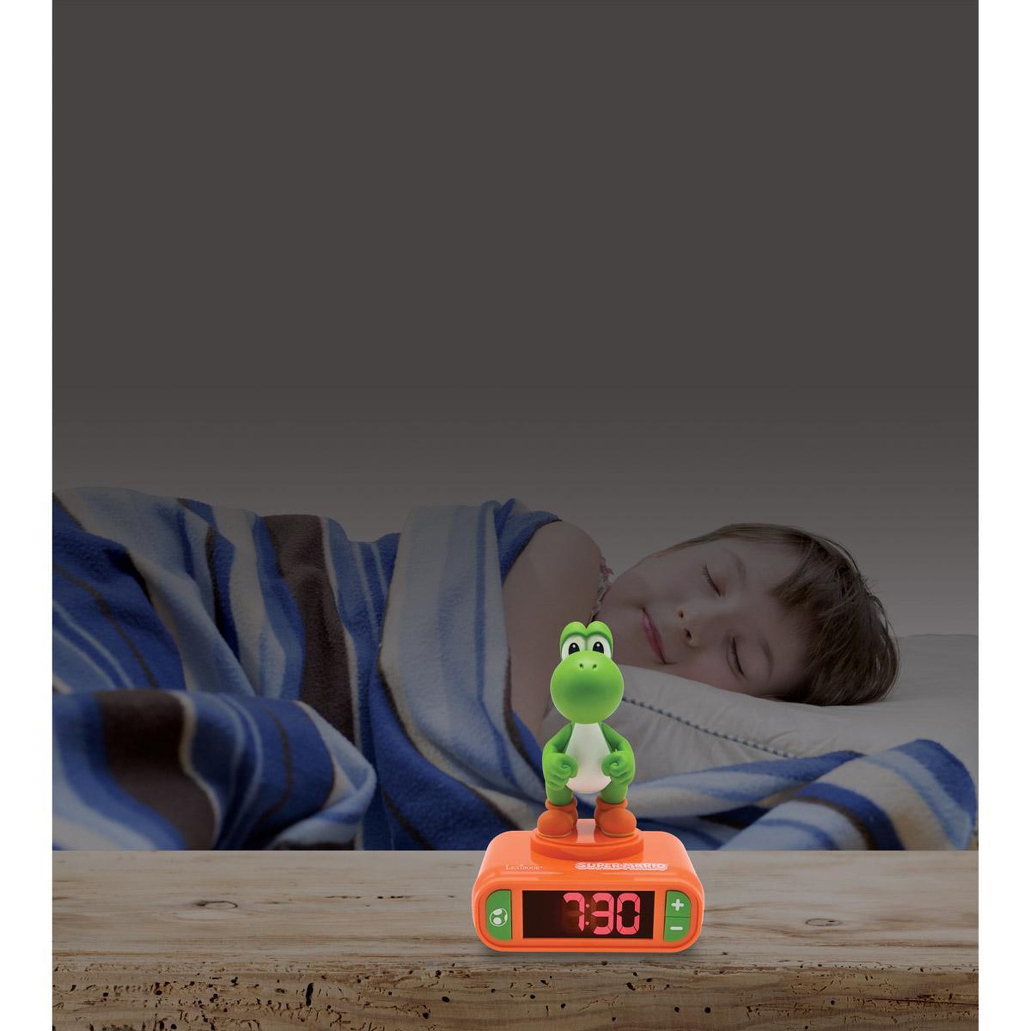 Voir la diapositive 6 : Lexibook Réveil avec veilleuse Yoshi en 3D