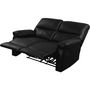Voir la diapositive 4 : Habitat et Jardin Canapé relax  Lincoln  - 147 x 89 x 103 cm - 2 places - Noir