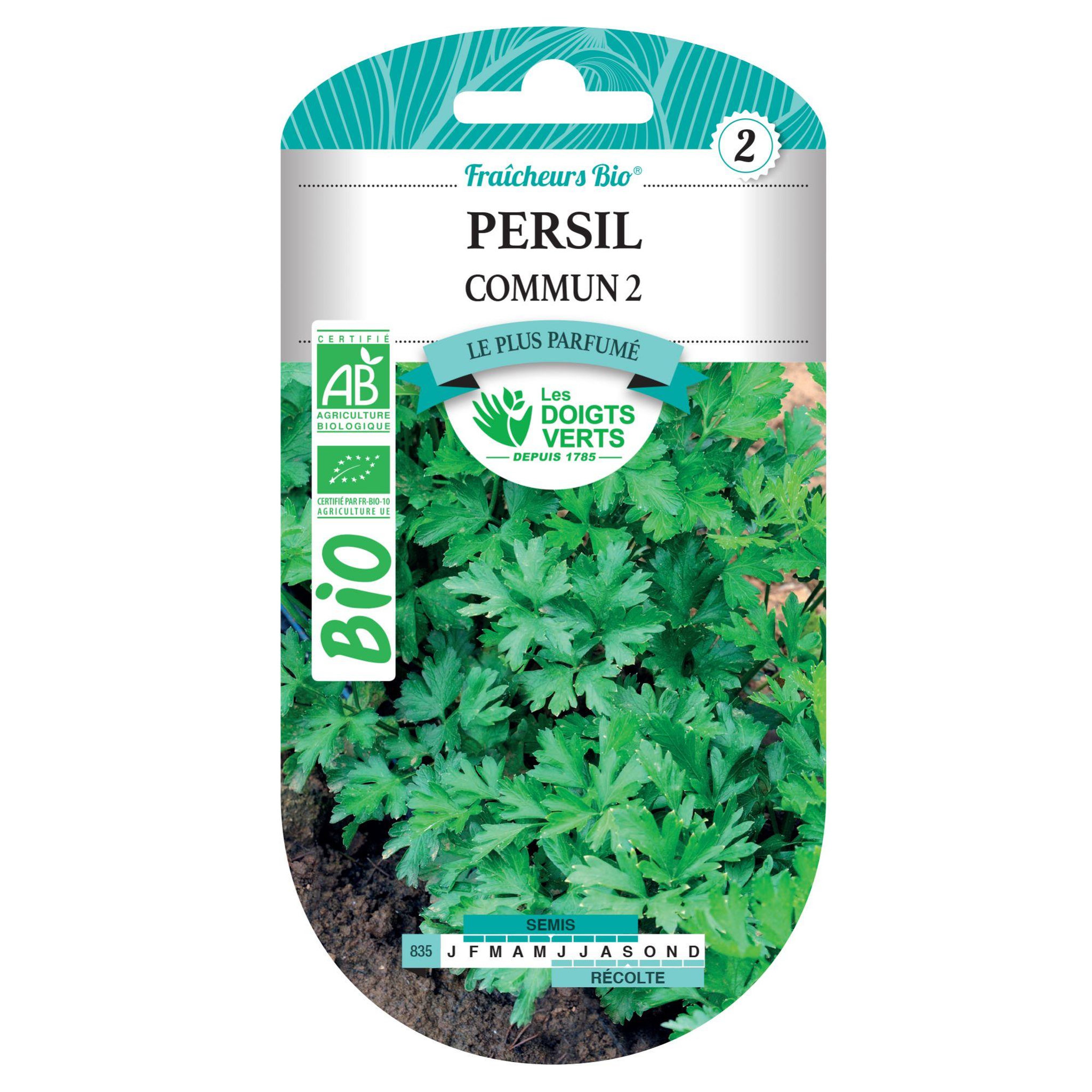 LES DOIGTS VERTS Graines de persil commun 2 BIO Les Doigts Verts