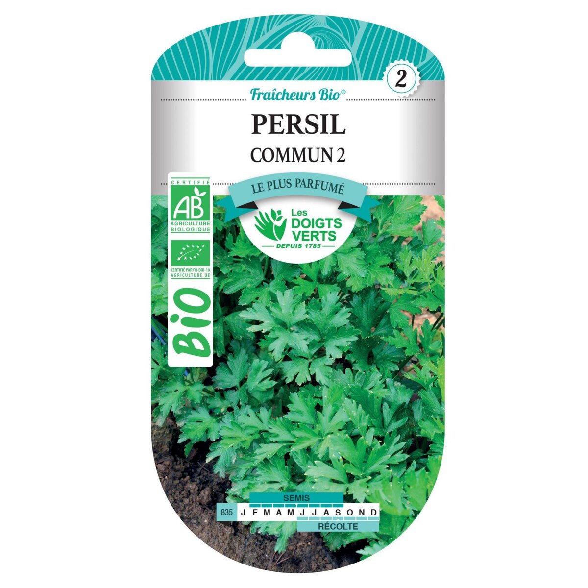 LES DOIGTS VERTS Graines de persil commun 2 BIO Les Doigts Verts